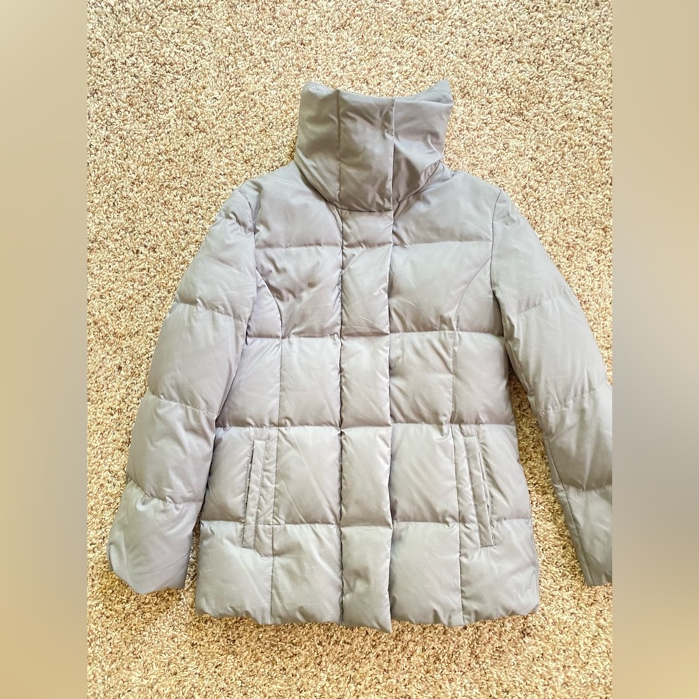 Down Puffer quilted Parka Coat 80% down 20% feather by Ten Tation Women S Gray